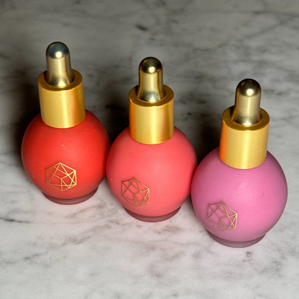 EM Cosmetics Color Drops Serum Blush Set | Little Lilac, Sunset Sky, Pink Nectar